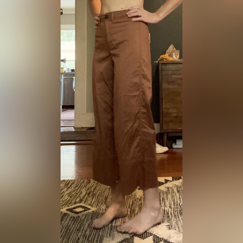 Madewell high rise wide leg trouser pant